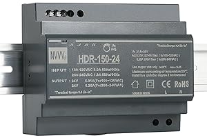 JUNLIN HDR-150-24 alimentatore per guida DIN 150 W 24 V 6,25 A, guida DIN