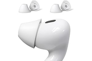 AUYUIIY 2 pary końcówek dousznych do AirPods Pro 1 i 2 [ulga w bólu] [pasuje do etui] redukcja szumów, dodatkowa przyczepność, zarejestrowany patent w Wielkiej Brytanii, M