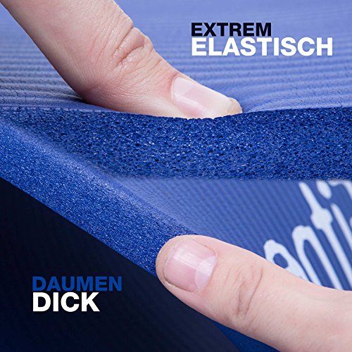 EXTREM DICKE Fitnessmatte (2cm!) »Jivan« / dick und weich, ideal für Pilates, Gymnastik und Yoga, Maße: 183 x 61 x 2,0cm / In vielen Farben erhältlich. Perfekt für empfindliche Personen – sehr weich – auch zum Balance-Training verwendbar - 3