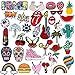 Produktbild Habier Patches zum aufbügeln, 35 Stück Patch Sticker DIY Niedlich Aufkleber Patch Stickerei, Assorted Kleidung Patches Aufkleber Sommer-Thema für T-Shirt Jeans Kleidung Taschen