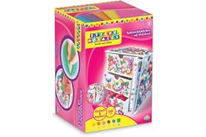 STICKY MOSAICS ORB Sticky Mosaic Schmuckkästchen mit Notizbuch kreative Geschenke Bastelset Kinder Geschenke für Mädchen und Jungen selbstklebend Glitzer Moosgummi Aufkleber Kindergeburtstag Deko basteln ab 5 Jahre
