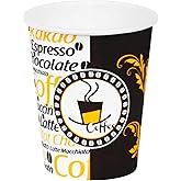 7 Oz Desenli Kalın Karton Bardak, 180 ml Kağıt Bardak &Ccedil;ay ve Kahve i&ccedil;in 100 Adet (180, Mililitre)
