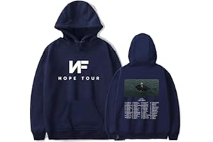 OUHZNUX Felpa con Cappuccio da Uomo Rapper NF Hope R.I.P NF Hope Merch Felpa A Maniche Lunghe Maglione Pullover Hip-Hop per Appassionati di Musica XS-3XL