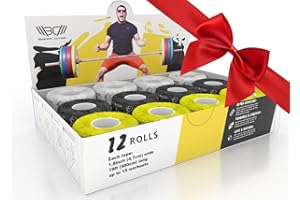 WARM BODY COLD MIND Preuve de la Sueur Bande de Pouce - Tape Crossfit, Ruban d'Haltérophilie Musculation Weightlifting Fitnes, Hook Grip Tape Athlétique pour Doigts