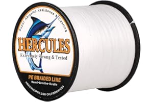 HERCULES Super Cast 100 m – 2000 m Yards filo da pesca intrecciato 10 lb – test per acqua salata acqua dolce PE intrecciato filo di pesce Superline 8 fili