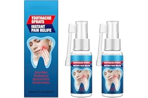 GNHG 2pcs De Soulagement La Douleur Dentaire,Anesthésiant Dentaire,Mal Dents Gomme Douleur,Oral Portable Mal,Sprays Soulagement Des Maux,De Remèdes Pour Les Dents Et Les Gencive