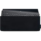 Adore June Keeb Housse Compatible avec Logitech MX Keys / Logitech MX Keys Mac, Fait sur Mesure Case pour Clavier - Noir