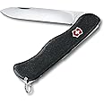 Victorinox Sentinel Swiss Army Pocket Knife, Large, Multi Tool, 4 Functions, Large Locking Blade, Black