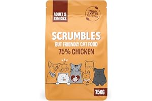Scrumbles Adult and Senior Cats Dry Food, 750g