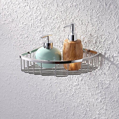 KES Bad SUS304 Edelstahl Dusche Caddy Korb Regal Wall Mount Single Deck Poliert A2123A