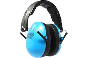 Edz Kidz. Kids Ear Defenders Children Girls Boys Toddlers and Teens. Hearing Protection for Kids. Earmuffs for Autism. Great Noise Reduction. CE Certified (Blue)