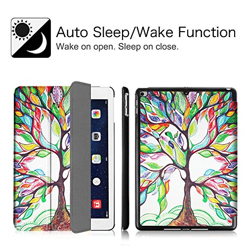 Fintie iPad Air 2 Hülle – Ultradünn Superleicht Smart Cover Schutzhülle Tasche Case mit Ständer und Auto Sleep / Wake Funktion für Apple iPad Air 2 (iPad 6 6th Generation), Liebesbaum - 2