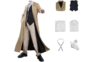 Tomioka Anime Dazai Osamu Cosplay Costume BungoStray Outfit Ranpo Edogawa Detective Uniforms Full Set Halloween Party