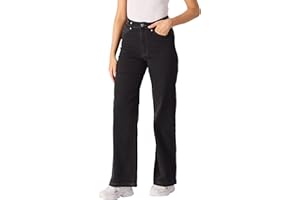 JMOJO Wide Leg Jeans for Women UK - High Waisted Jeans Women with Internal Adjusters & Belt Loops – Perfect for Casual Outings and Gatherings
