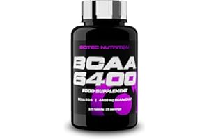 Scitec Nutrition BCAA 6400 - BCAA à haute puissance, rapport 2:1:1, 4480mg par jour - Comprimés pour hommes et femmes - Idéal pour les athlètes - Performance et récupération, 125 Comprimés
