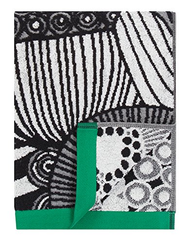 Preisvergleich Produktbild Marimekko - Siirtolapuutarha - Handtuch - Grün / Weiß / Schwarz - 50x100cm