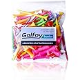 Golfoy Basics Assorted Mixed Colored Plastic Tees (100 Count)