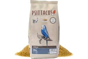 Psittacus Micro 1 kg | Pienso Completo para Periquitos, Ninfas y Periquitos Australianos | Alimento Premium para Aves, 100% no-GMO