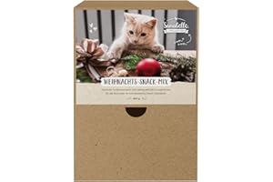 Sanabelle Weihnachts-Mixpaket, 24 leckere Katzensnacks zum Probieren, 24 x 20 g, Bunter Snack-Mix, Snacks für Katzen