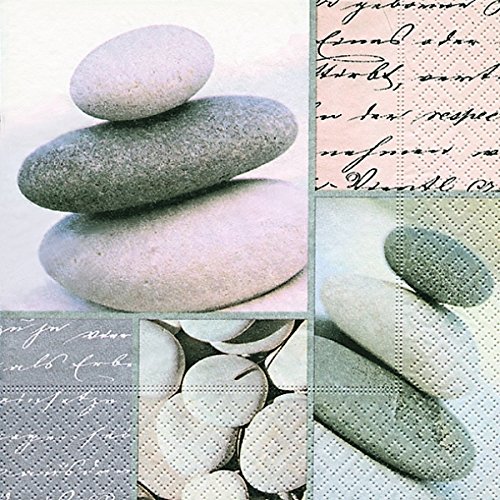 Preisvergleich Produktbild Motivserviette 33x33cm Steine