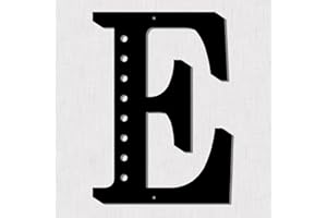 Resama 11'' Black Metal Letters for Wall Decor, Visual 3D Large Alphabet, Decorative Farmhouse Hanging Letter Sign for Living Room Bedroom Office Home Party