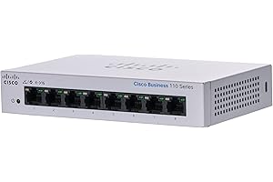 Cisco 8-portowy przełącznik niezarządzalny GE (CBS110-8T-D), komputer stacjonarny, ograniczona dożywotnia ochrona