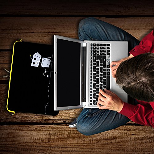 Digittrade LS156-10 Peppy Love Designer Schutzhülle für Laptops und Tablets mit einer Bildschirmdiagonale von 25,9 cm (10,2 Zoll) schwarz-weiß - 5