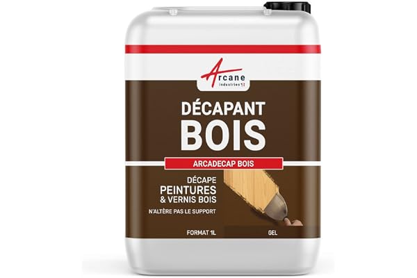 Décapant bois : Produit décapant pour peinture et vernis : Arcadecap bois - 1 L - ARCANE INDUSTRIES