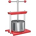 Fruit press Wine press steel 3 l stainless steel basket Berry press