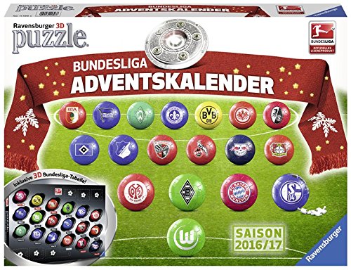 Preisvergleich Produktbild Adventskalender Bundesliga: Erlebe Puzzeln in der 3. Dimension