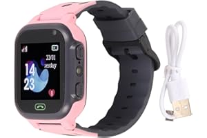 VIKYE Kids Smartwatch with 2 Way Voice Call, Classroom Mode, Real Time LBS Positioning, Selfie Camera and Video Recorder, Touchscreen, IP65 Waterproof, Rich Features for Kids (Pink)