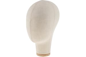 Hellery Segeltuch Perücken, Deko, Hutständer, Modell, Schaufensterdekoration, Beige