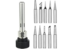 RMENOOR Lot de 10 pointes de fer à souder 900 m sans plomb avec manchon de soudage pour station de soudure Hakko Quick Aoyue Yihua Maplin ABF