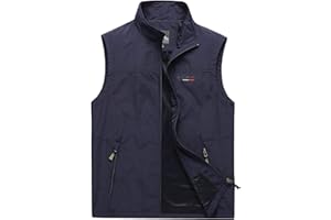Btmpmcs Mens Outdoor Casual Gilets Quick Dry Fishing Vest Lightweight Sleeveless Jacket Breathable Photography Waistcoat Camping Hunting Top Utility Vest