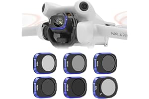 Gruiqrd ND CPL Filterset, kompatibel mit DJI Mini 4 Pro, mehrfach beschichtetes HD-Drohnenkameraobjektiv aus optischem Glas, 6er-Pack magnetische mit Aluminiumrahmen (CPL ND8 ND16 ND32 ND64 ND128)