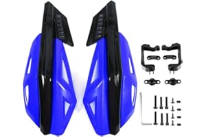 KIMISS 22mm Handlebar Shield Motorcycle Handguard Protector Motorbike Handlebar Wind Deflectors Universal Motorcycle Wind Protectors 7/8in for Motorcycle Electric Bike Scooter (Blue)