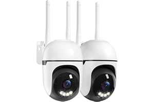 Suloron Security Camera Outdoor Wireless 2K, 2.4G & 5G WiFi, Plug-In Powered, 360° PTZ CCTV Camera with 24/7 Recording, Motion Detection & Tracking, Color Night Vision, 2-Way Voice, IP66