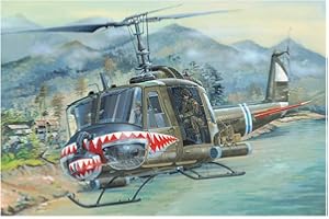 Hobbyboss-1/18 UH-1 Huey B Kit Modello in plastica, Colore Grigio, HBB81806