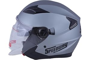 SPEEDWAY 1970 Casco moto Speedway - Urban - Casco jet, ideale sia per uomo che per donna, il nostro casco scooter aperto è ideale per la città, casco moto omologato ECE e DOT