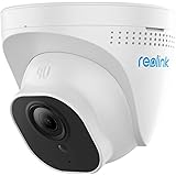 Reolink 5MP PoE Überwachungskamera Aussen, IP Kamera Dome mit Audio und Micro SD Kartensteckplatz, 30m IR Nachtsicht, IP66 Wa
