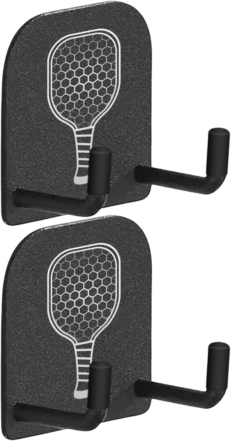 Genérico Soporte para Palas de Pádel Pickleball,Colgador para Raquetas | 2 Unidades Soporte Sin Taladros Para Raquetas Para Gimnasios Domésticos Sótano Garaje