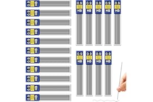 Bieiyhe 240 Stück Bleistiftminen 0 9 Hb Druckbleistift Minen 2b, Bruchsichere Ersatzminen für Feinminenstift, Bleistiftmine Mechanische, Geschmeidig und Klar Schreiben, für Automatische Bleistifte