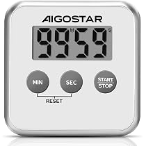 Minuteur De Cuisine Numérique Xavax - Grand Écran LCD, Aimant Et Pince - Timer Magnétique Pour Cuisine, Sport, Jeux