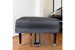 Cutfouwe Cubierta de Piano de Cola,Negro,200cm