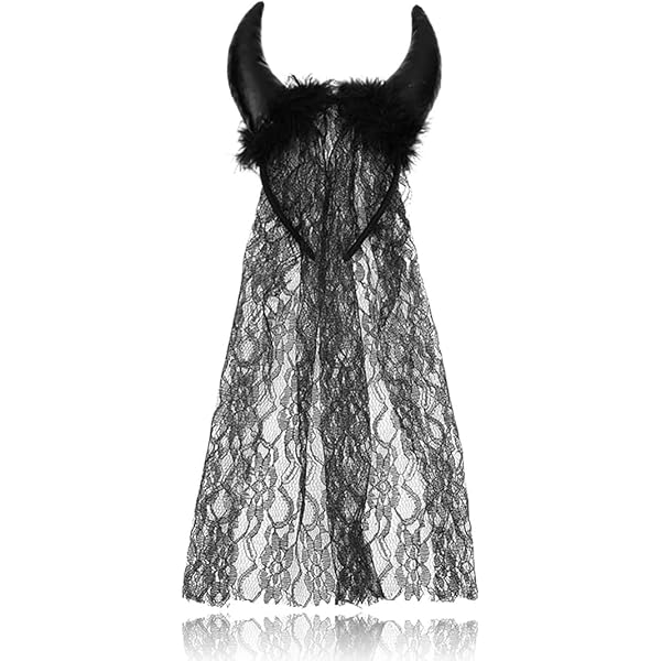 Cerchietto Corna Diavolo Con Piume Nere - Accessorio Costume Halloween, Carnevale, Feste A Tema | Per Donne E Ragazze, Decorazione Glitterata