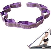 Xspring Stre&ccedil; Kayış, 9 Halkalı Yoga Stre&ccedil; Bandı, Fiziksel Terapi, Pilates ve Esneme Egzersizleri İ&ccedil;in, Dans ve Jimnastik Antr