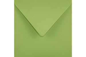 Netuno 25 buste lettere colorate quadrate verde lime 153 x 153 mm 115g Sirio Color Lime buste compleanno matrimonio comunione buste eleganti per inviti partecipazioni biglietti di auguri invito