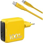 Aohi Magcube 100W 2 Portlu Şarj Adapt&ouml;r&uuml;, 140W 1m PD 3.1 480Mbps S&uuml;per Hızlı Şarj/Data Kablosu Seti