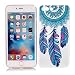 Produktbild iPhone 7 Plus 8 Plus Hülle, E-Unicorn Handyhülle Apple iPhone 7 Plus 8 Plus Hülle Transparent mit Muster Feder Campanula Traumfänger Silikon Durchsichtig Tasche Ultra Slim Dünn TPU Bumper Schutzhülle Stoßfest Hochwertigem Zubehör Set Etui Schale Back Case Cover Rückseite