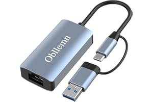 OBLLEMN USB C auf Ethernet Adapter, USB LAN Adapter 3.0, USB 3.0 auf RJ45 Gigabit Ethernet LAN 1000 Mbps Netzwerkadapter, USB Ethernet Adapter 10/100/1000Mbps für Laptop, PC mit Windows XP, Vista, Linux, Mac